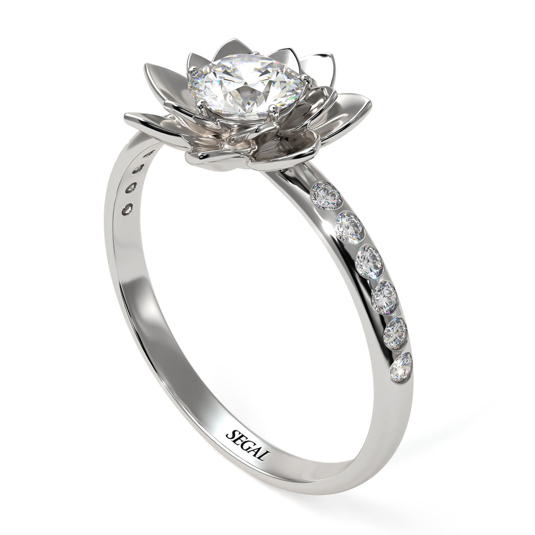 Lotus Flower Diamond ring - Lotus no. 3